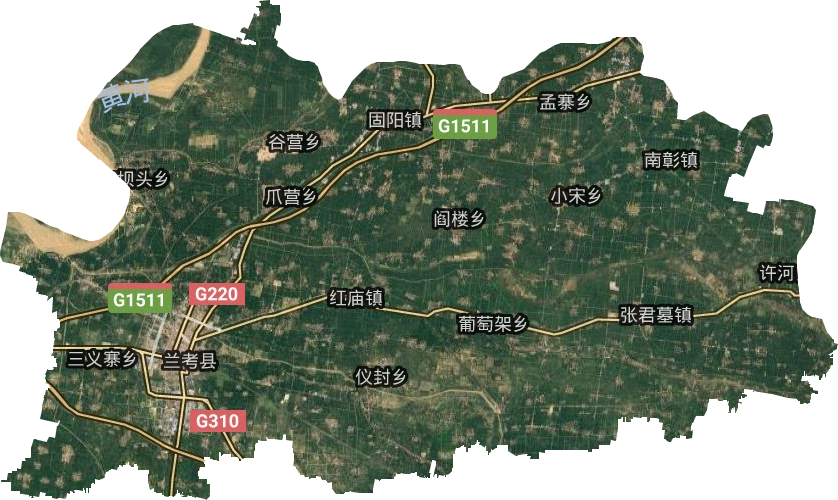 兰考县社区分布图图片