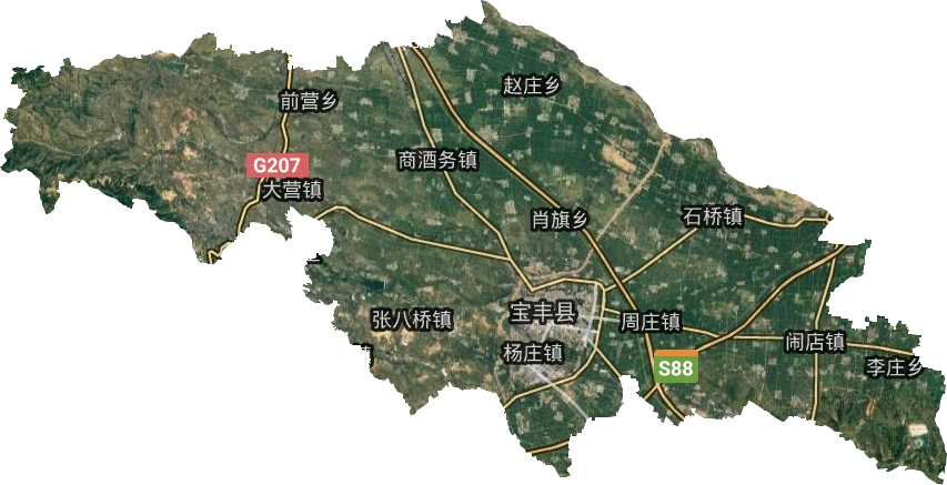 宝丰县社区分布图图片