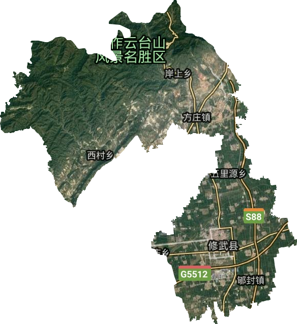 修武县城地图高清全图图片