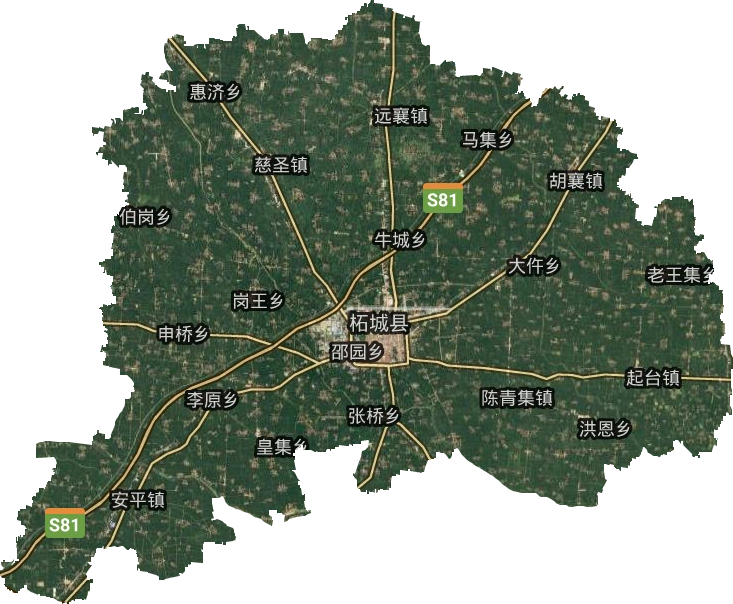 柘城县地图村庄高清图图片