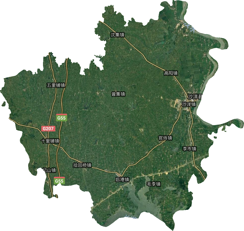 荆门市沙洋县乡镇地图图片