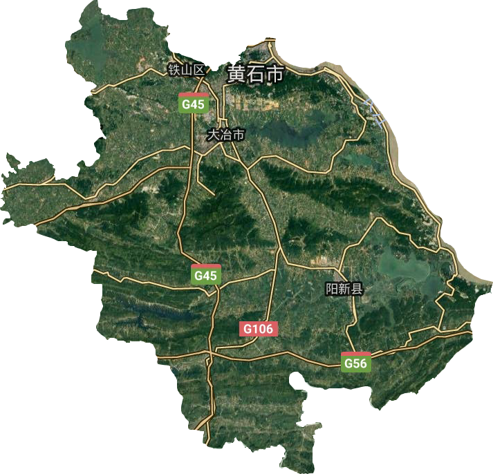 黄石公园卫星地图图片