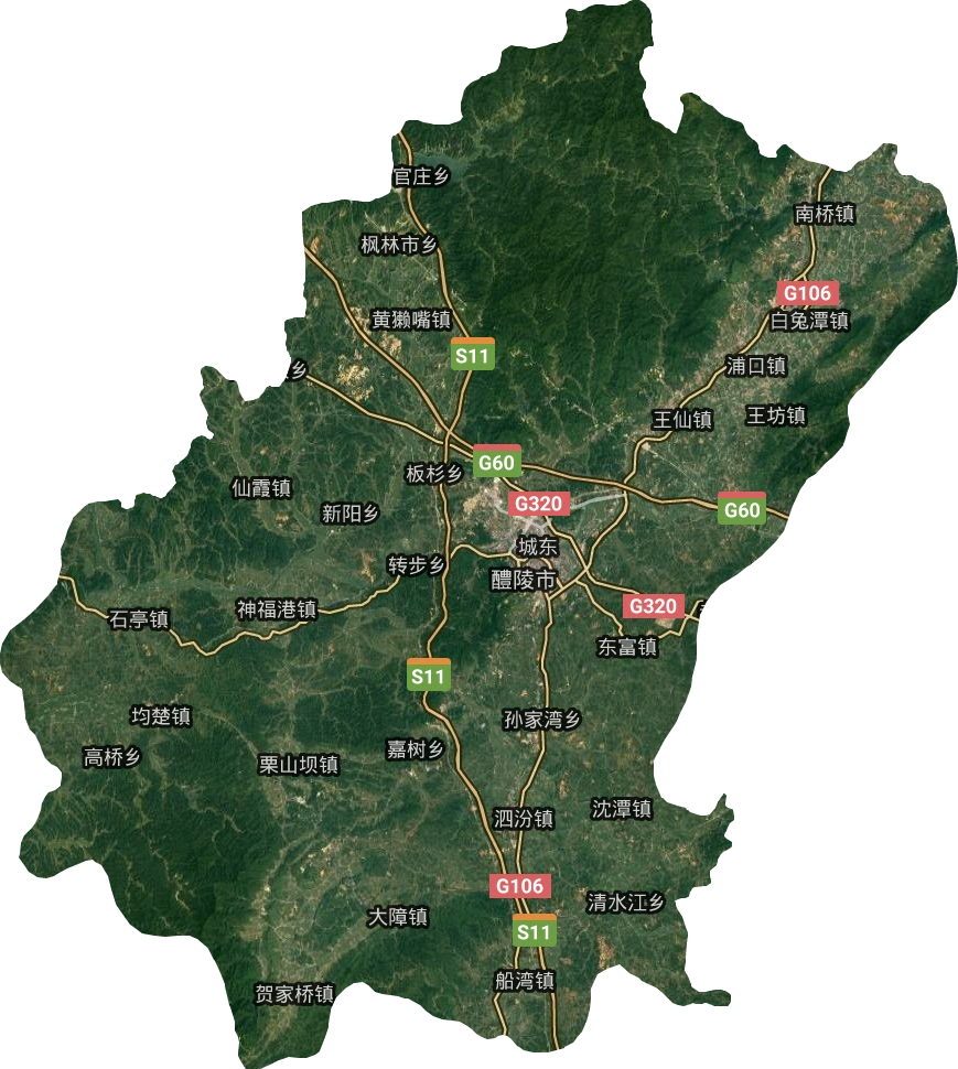 醴陵地图高清版大地图图片
