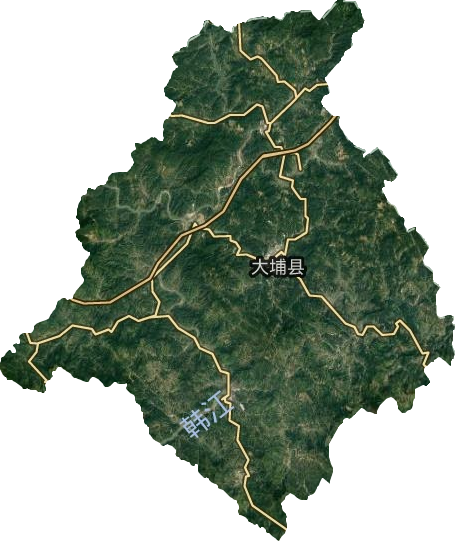 大埔县城镇地图图片