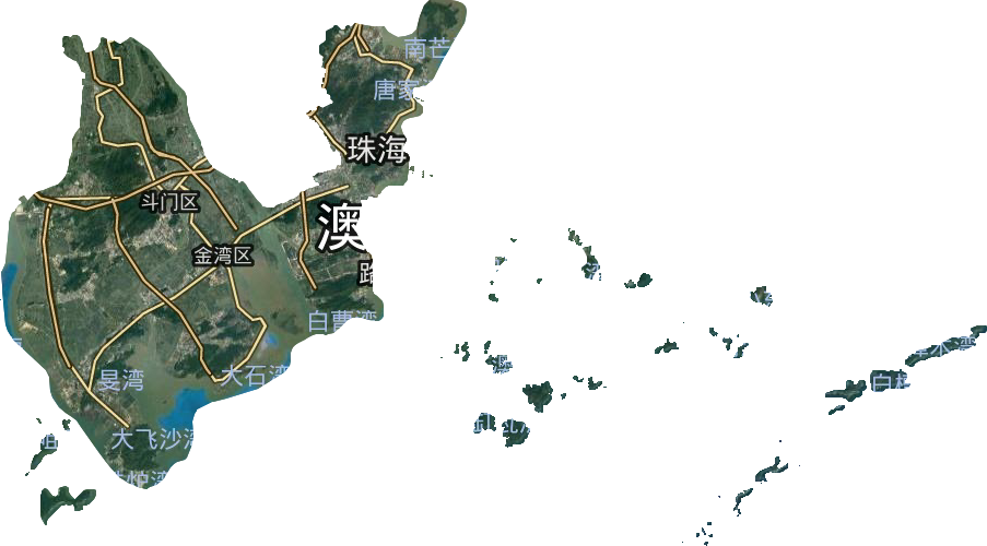 珠海市三维地图高清版图片