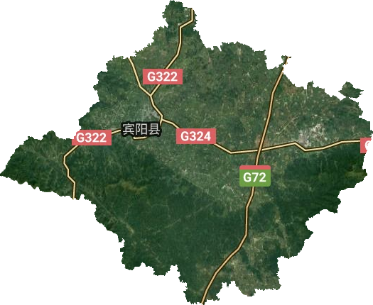 广西南宁宾阳县地图图片