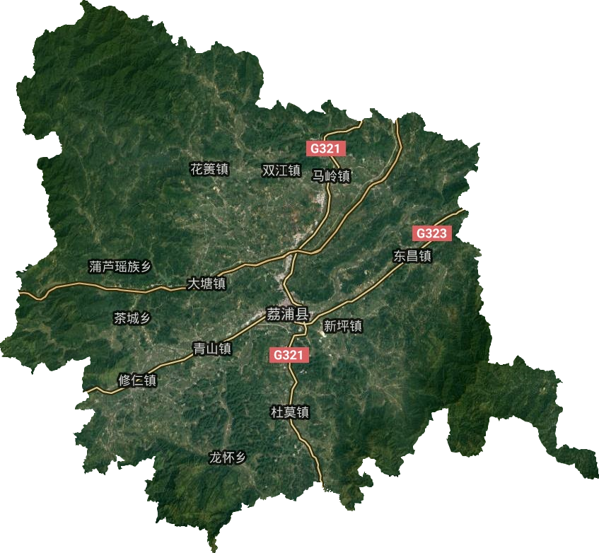 田阳县高清卫星地图图片