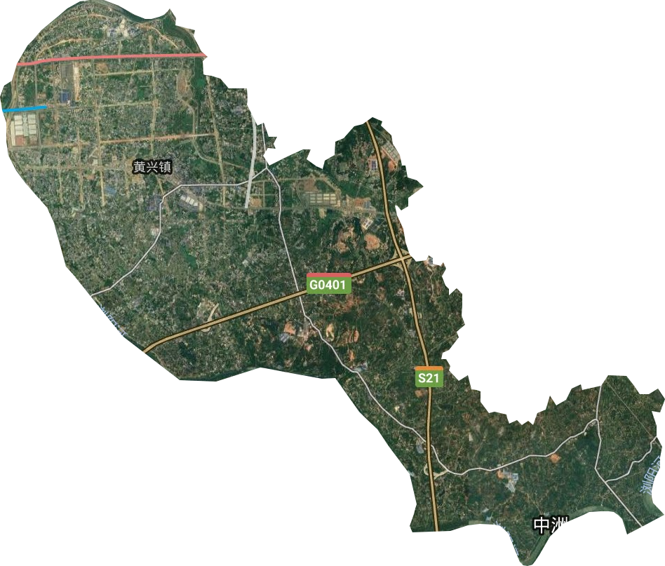 黄兴镇高清卫星地图