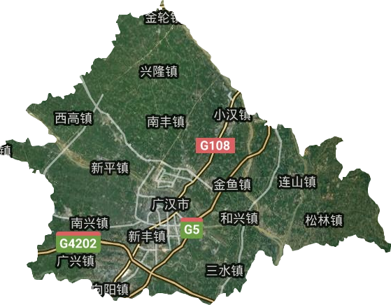 广汉市地理位置图片