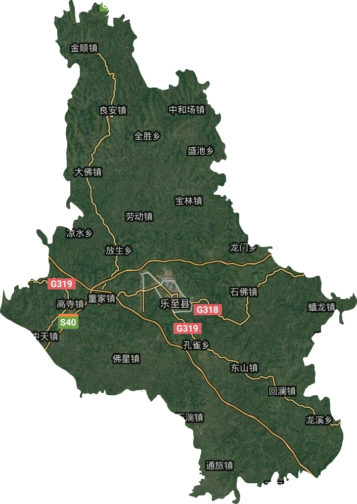 乐至县地图 村镇图片