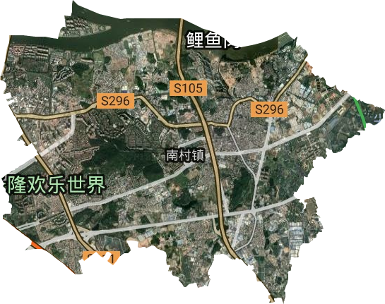南村卫星地图高清版图片