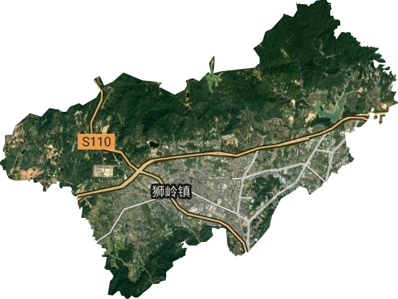 狮岭镇高清卫星地图