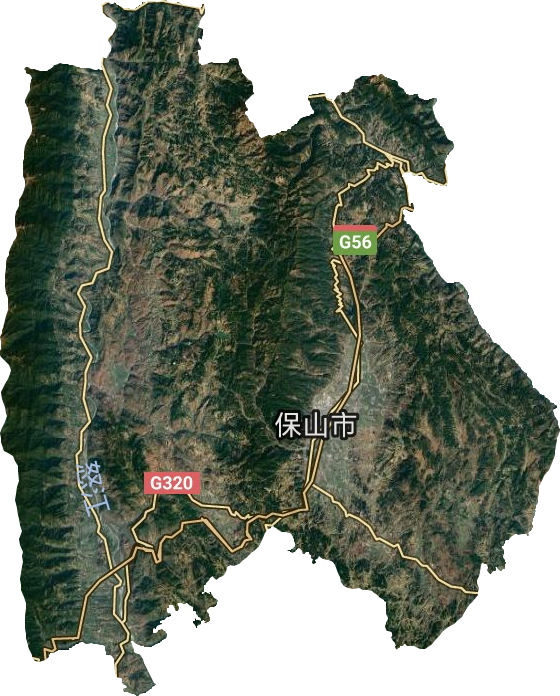 隆阳区行政区划图图片
