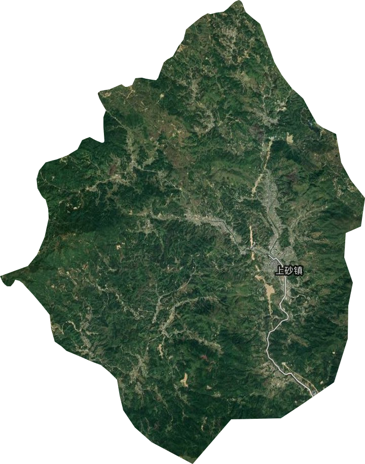 上砂镇高清卫星地图
