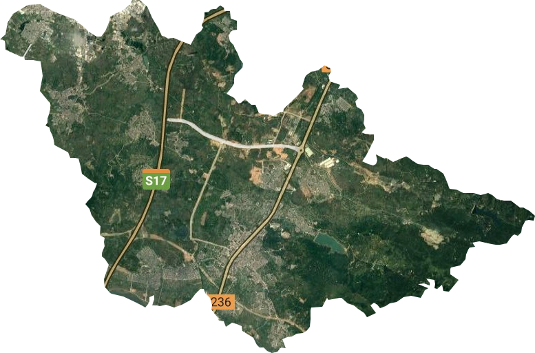 大坝镇高清卫星地图