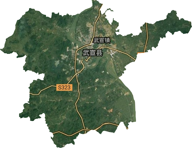 武宣镇高清卫星地图