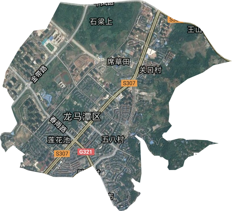 龙马潭区街道划分图图片