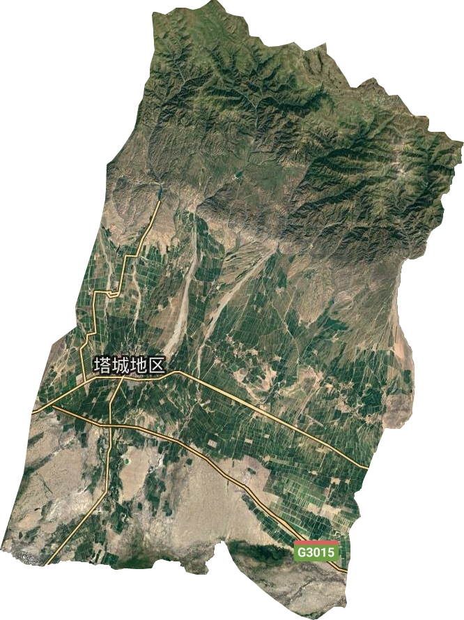 新疆塔城卫星地图图片