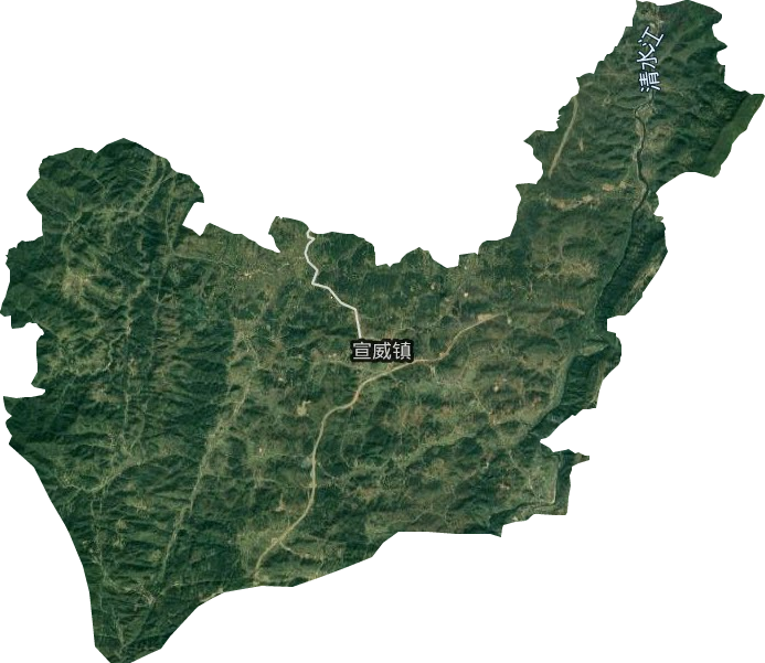 宣威镇高清卫星地图