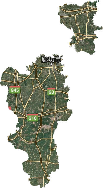 廊坊市地理位置图图片