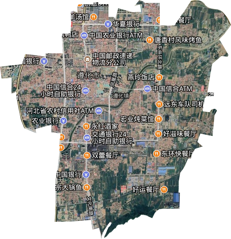 遵化市区道路地图图片