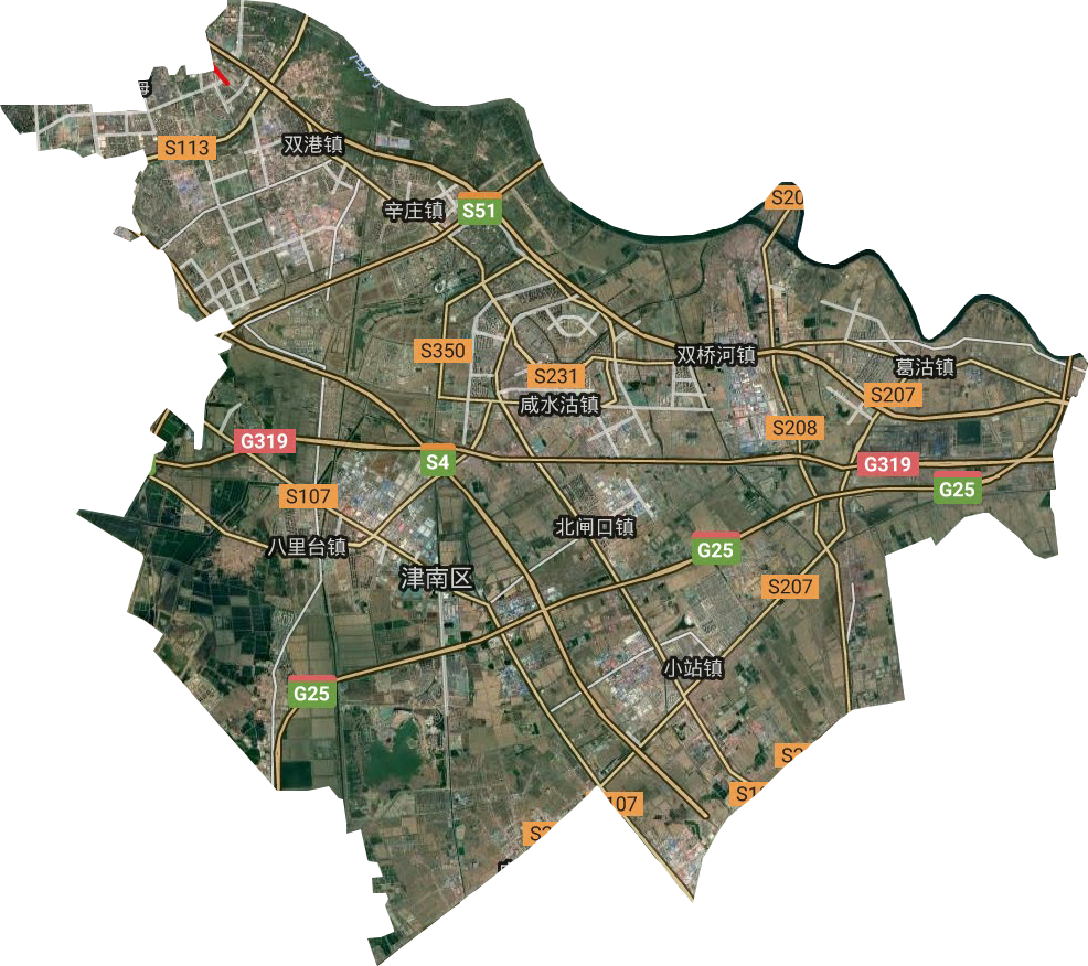 津南区地图全图 放大图片