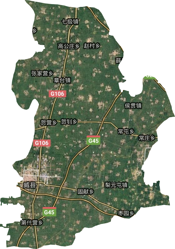 河北省邢台市威县地图图片
