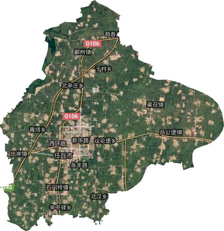 任丘地图 村镇图片