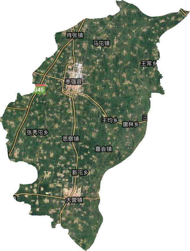 枣强县高清卫星地图