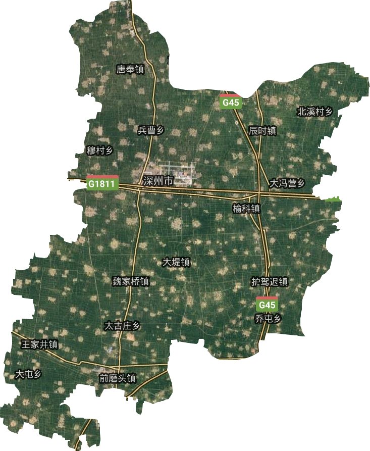 深州市地图各村分布图片