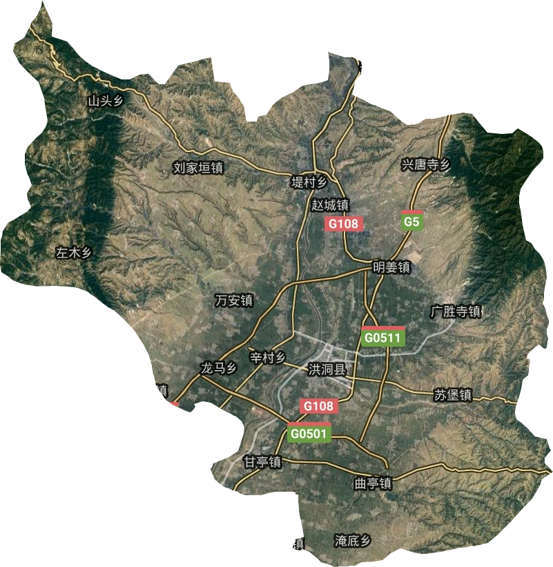 洪洞县堤村乡地图图片
