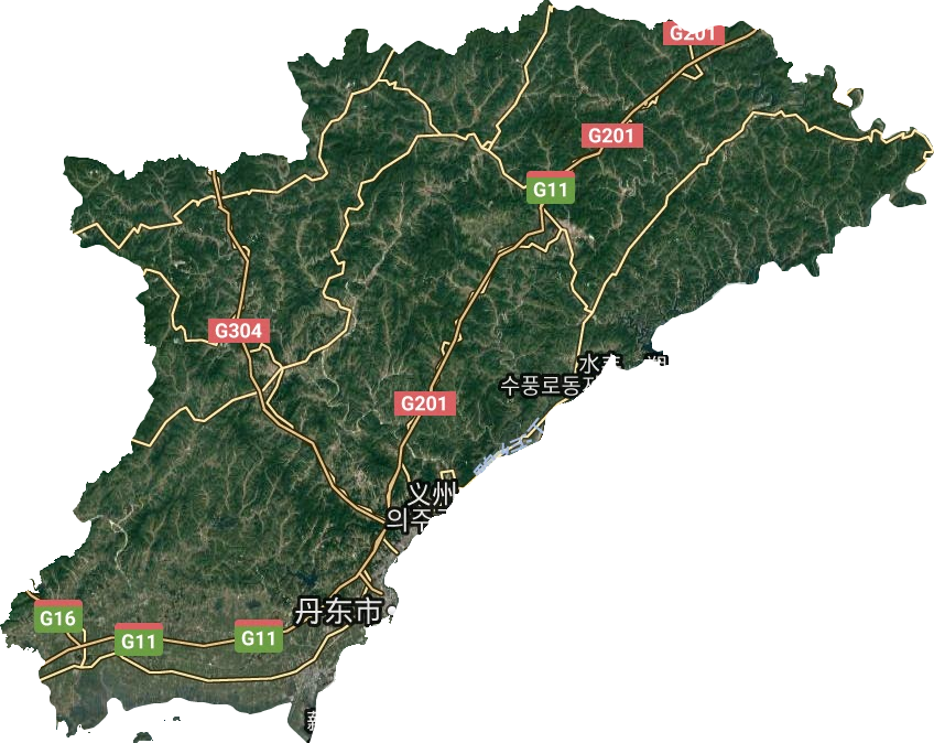 丹东市的地理位置图片