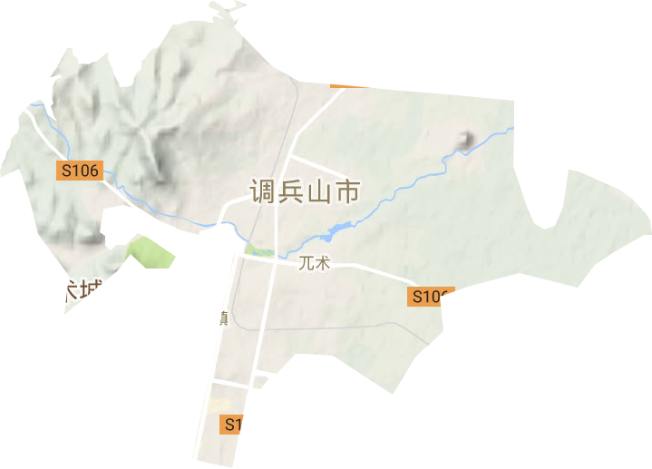 调兵山地图全景图片