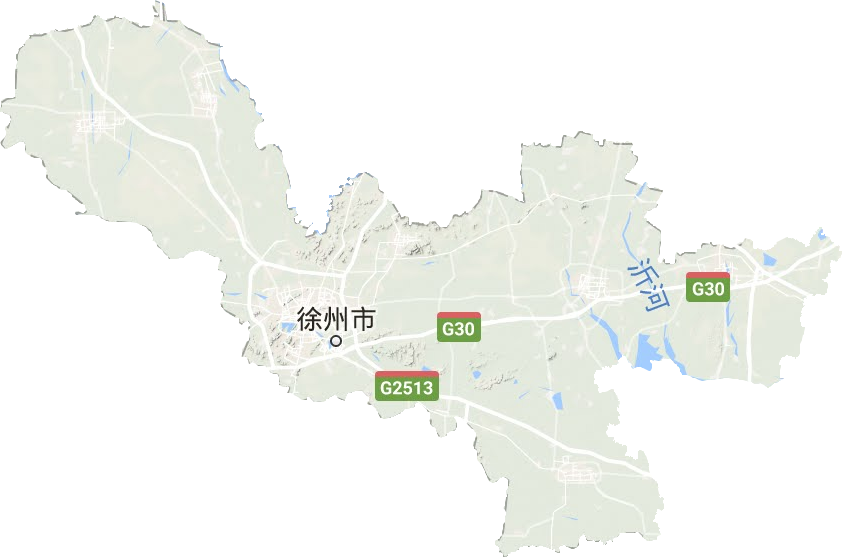 徐州市高清地形地图