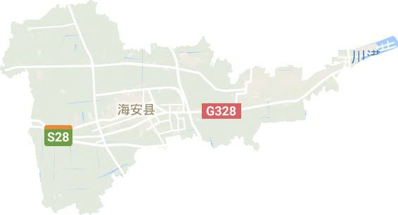 海安县高清卫星地图