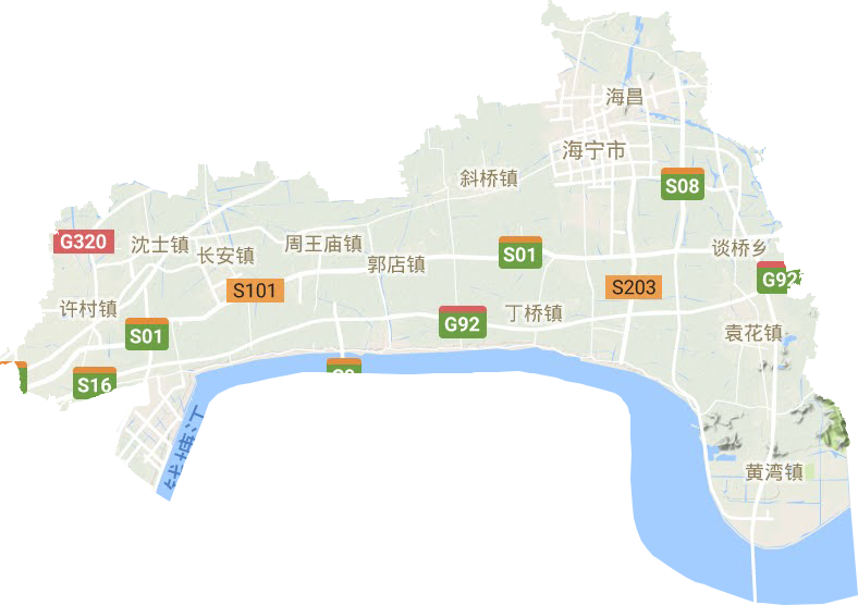 杭州市海宁区地图图片
