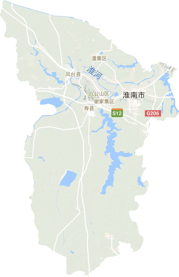 安徽省淮南市地理位置图片