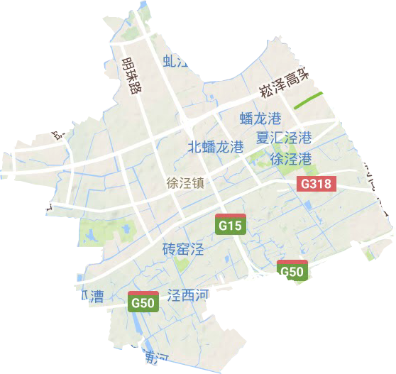 徐泾镇高清电子地图,徐泾镇高清谷歌电子地图
