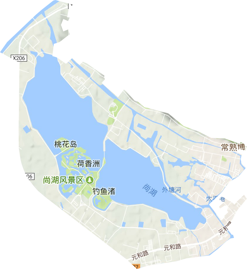 尚湖风景区地图图片