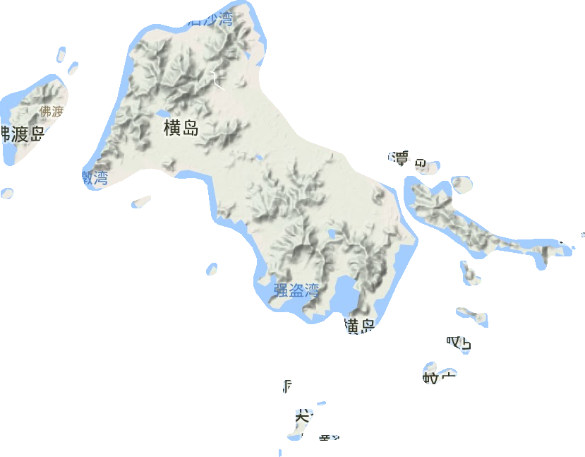 六横岛地图图片