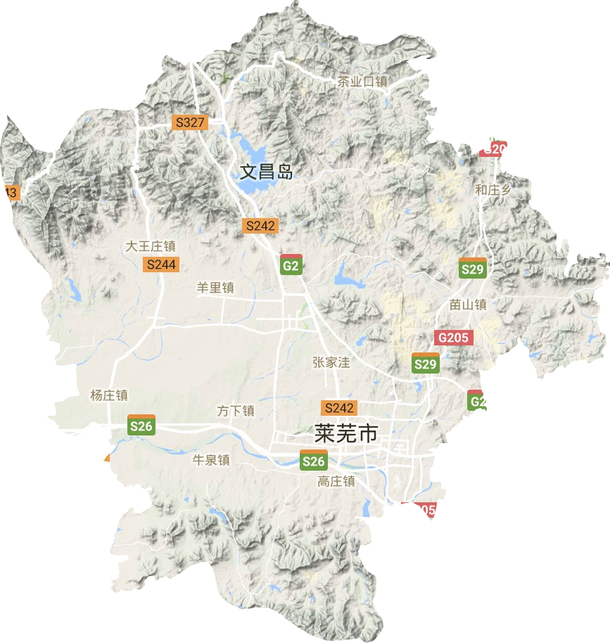 莱芜区口镇地图图片
