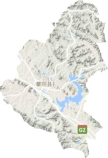 蒙阴县地图高清版大图图片