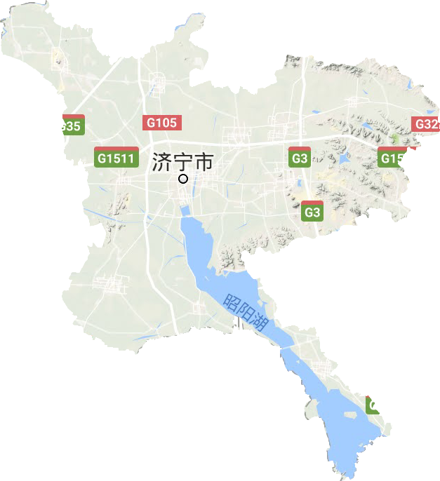 济宁市全景地图图片