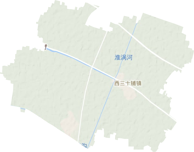 西三十铺镇高清地形地图