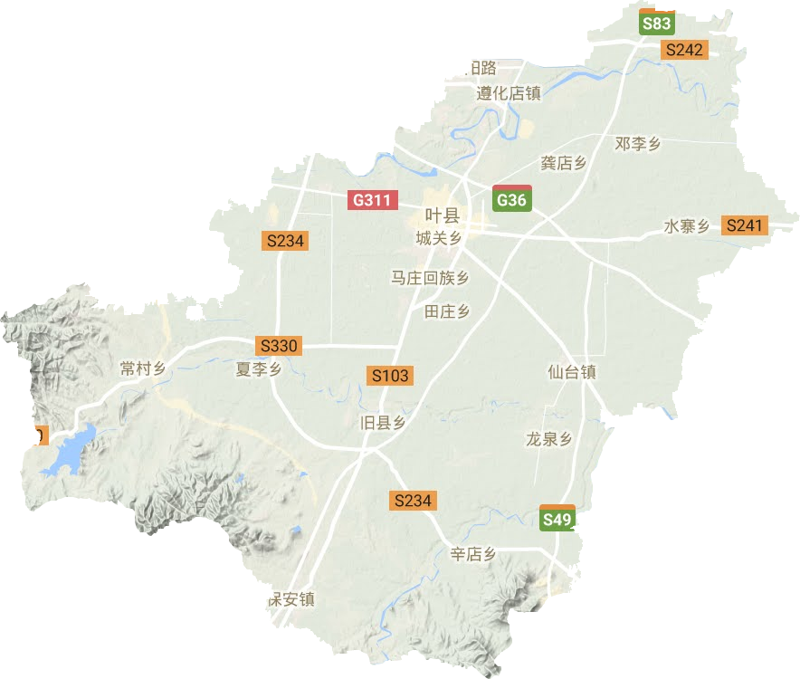 叶县地图高清版大图图片