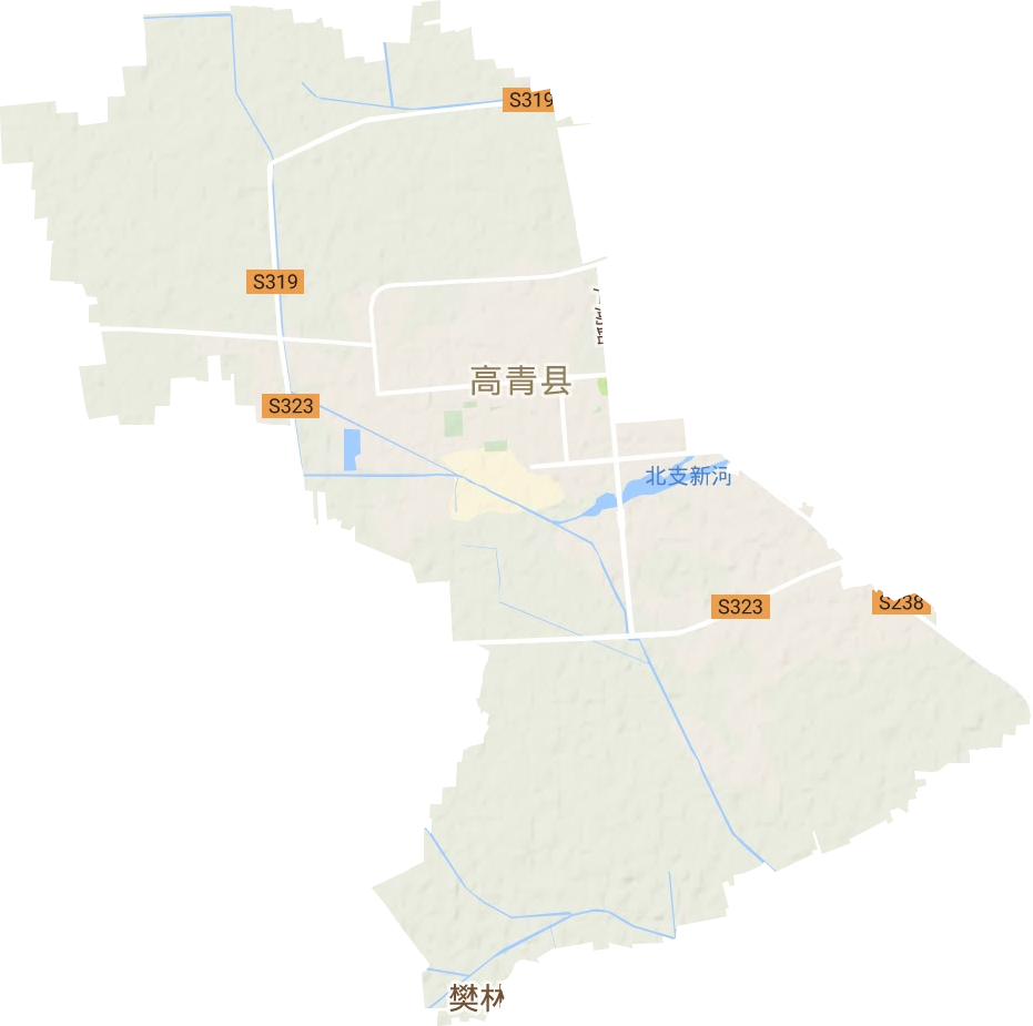 高青县高清地形地图,高青县高清谷歌地形地图