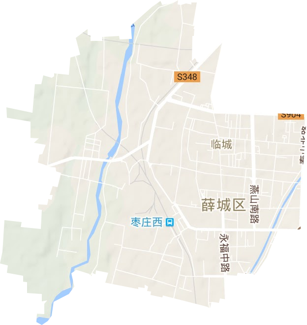 薛城区临城街道划分图片