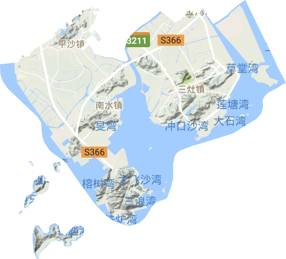 珠海金湾区详细地图图片