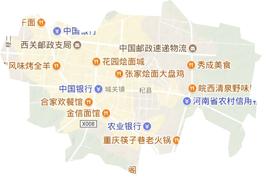 内黄城关镇地图高清图片