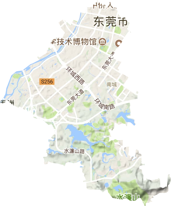 广东省东莞市南城地图图片